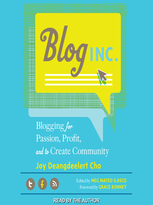 Title details for Blog, Inc. by Joy Deangdeelert Cho - Available